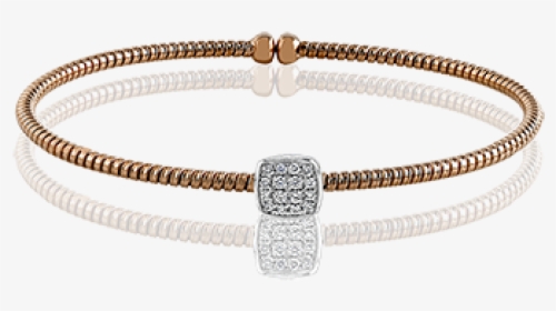 18k White & Rose Gold Bangle Bracelet Tipton"s Fine, HD Png Download, Free Download