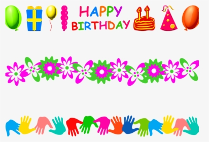 This Graphics Is Page Border About Birthdays, Boundaries,, HD Png Download, Free Download