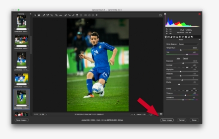 Open Image Button In The Adobe Camera Raw Application, HD Png Download, Free Download