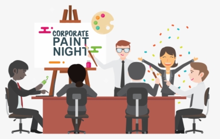 Fun Cartoon On A Creative Corporate Event To Spoil, HD Png Download, Free Download