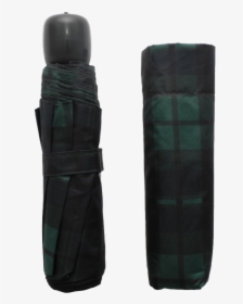 Scottish Green Tartan-effect Folding Umbrella With, HD Png Download, Free Download