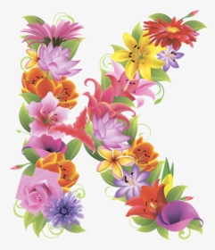 Flower Clipart Alphabet K, HD Png Download, Free Download