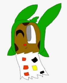 Clip Art Green Plant Yellow Leaf Nose Head Cartoon, HD Png Download, Free Download
