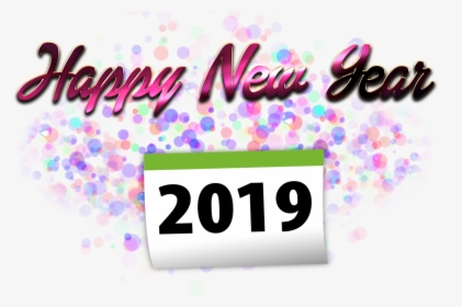 Happy New Year 2019 Png Free Pic, Transparent Png, Free Download