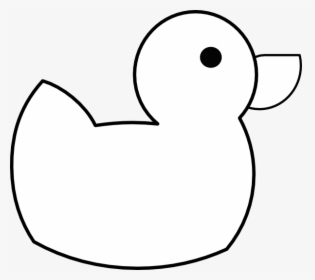 Cute Duck Png Black And White, Transparent Png, Free Download