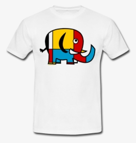 Men"s White Elephant T-shirt From Laughing Lion Design, HD Png Download, Free Download