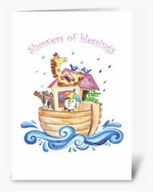 Showers Of Blessings Greeting Card, HD Png Download, Free Download