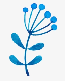 Fashion Blue Flowers Decoration Vector, HD Png Download, Free Download