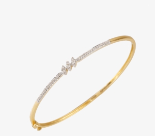 18kt Yellow Gold And Diamond Bangle For Women, HD Png Download, Free Download
