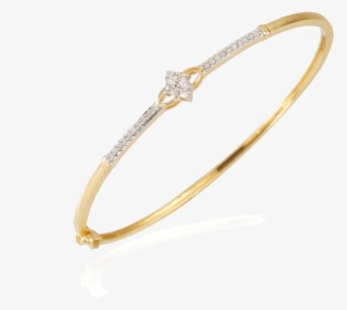18kt Yellow Gold And Diamond Bangle For Women, HD Png Download, Free Download