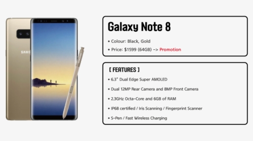 Galaxy Note 8, HD Png Download, Free Download