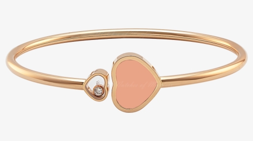 Chopard Happy Hearts Rose Gold Róse Stone Diamond Bangle, HD Png Download, Free Download
