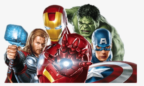 Avengers Group Close Up, HD Png Download, Free Download