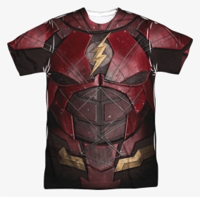Justice League Flash Uniform T-shirt, HD Png Download, Free Download