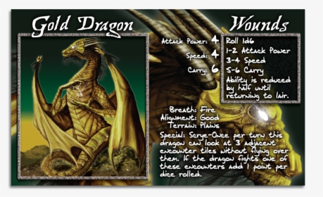Gold Dragon Card, HD Png Download, Free Download
