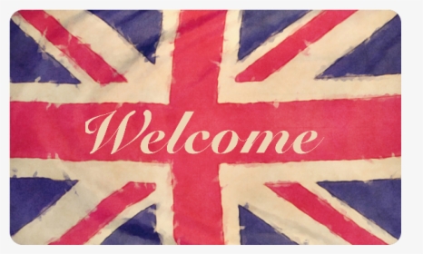 British Union Jack Flag Grunge Style Welcome Doormat, HD Png Download, Free Download