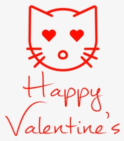 Happy Valentine"s Love Cat, HD Png Download, Free Download