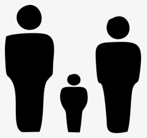 Father Son Mother Black Line Art Icon Image, HD Png Download, Free Download
