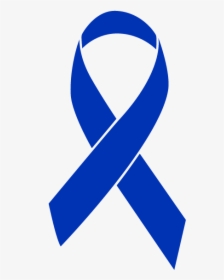 Blue Colored Colon Cancer Ribbon, HD Png Download, Free Download