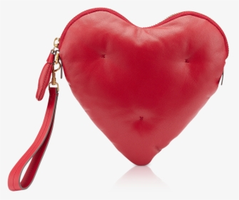 Anya Hindmarch Women"s Red Nappa Leather Heart Chubby, HD Png Download, Free Download
