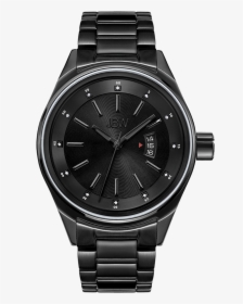 Jbw Rook J6287k Black Ion Diamond Watch Front, HD Png Download, Free Download