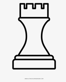 Chess Rook Coloring Page, HD Png Download, Free Download