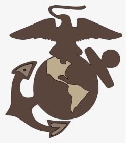 Marine, Globe, Anchor, Eagle, Snake, Logo, HD Png Download, Free Download