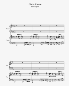 Guile Theme Sheet Music 1 Of 4 Pages, HD Png Download, Free Download