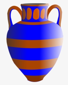 Old Fashioned Vase Blue And Brown Clip Arts, HD Png Download, Free Download