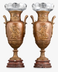 French Neoclassical Bronze Urns, HD Png Download, Free Download