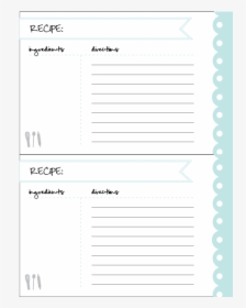 Recipe Card Mint, HD Png Download, Free Download