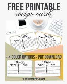 Free Downloadable Recipe Cards, HD Png Download, Free Download