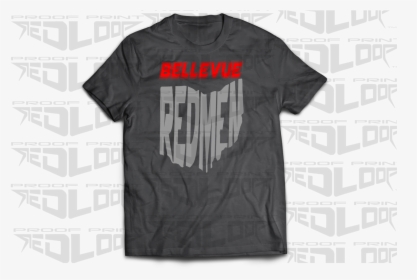 Bellevue Redmen In The Shape Of Ohio Basic T-shirt, HD Png Download, Free Download