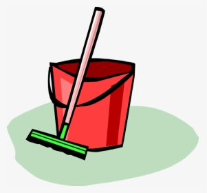 Cleaning Up, Broom, Bucket, Home, Ground, Cleaning,, HD Png Download, Free Download