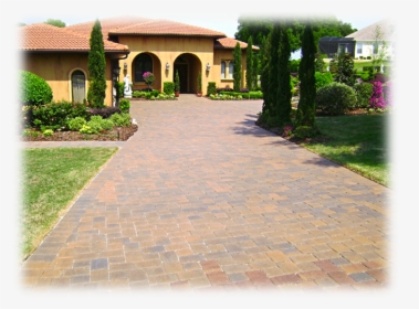 North Florida Home That Had The Driveway Pavers Cleaned, HD Png Download, Free Download