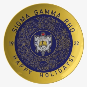 Sigma Gamma Rho Christmas Plate, HD Png Download, Free Download