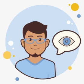 Man In Blue Glasses Eye Icon, HD Png Download, Free Download
