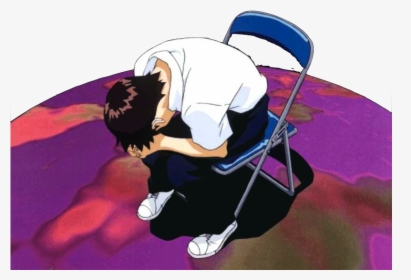 Shinji Transparent Sitting, HD Png Download, Free Download