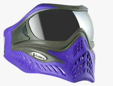 Purple On Grey V-force Grill Paintball Mask, HD Png Download, Free Download