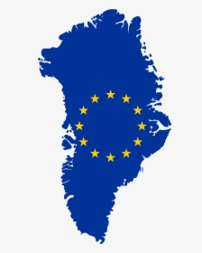 Flag Map Of Greenland Eu, HD Png Download, Free Download