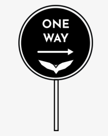 One Way Sign Png, Transparent Png, Free Download