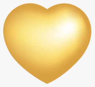 Vector Golden Heart-shaped Metallic Luster Png Download, Transparent Png, Free Download