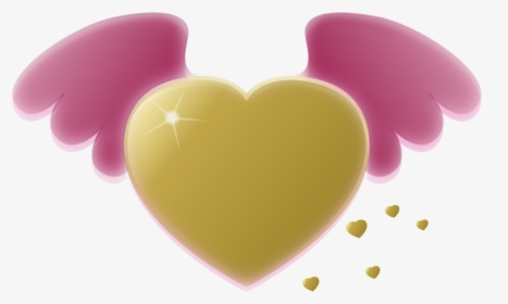 Golden Heart Png, Transparent Png, Free Download