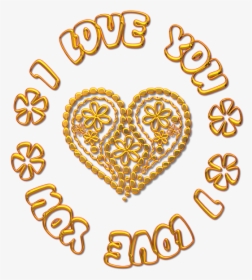 Golden Heart Png, Transparent Png, Free Download