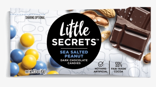 Little Secrets Sea Salted Peanut Dark Chocolate, HD Png Download, Free Download