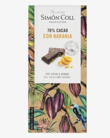 Chocolate 70% Cocoa And Orange 85g, HD Png Download, Free Download