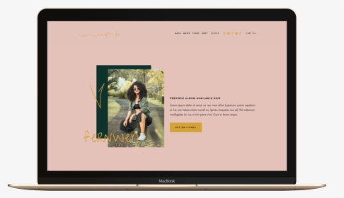 Maya Template Fin Macbookgold Front, HD Png Download, Free Download