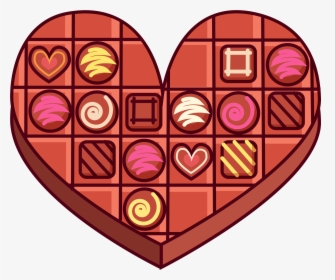 Hand Drawn Cartoon Heart Shaped Chocolate Decoration, HD Png Download, Free Download