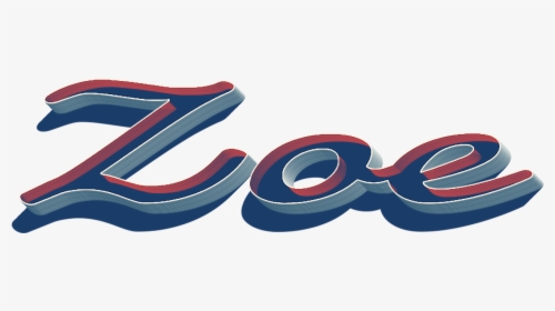 Zoe 3d Letter Png Name, Transparent Png, Free Download