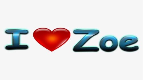 Zoe Love Name Heart Design Png, Transparent Png, Free Download